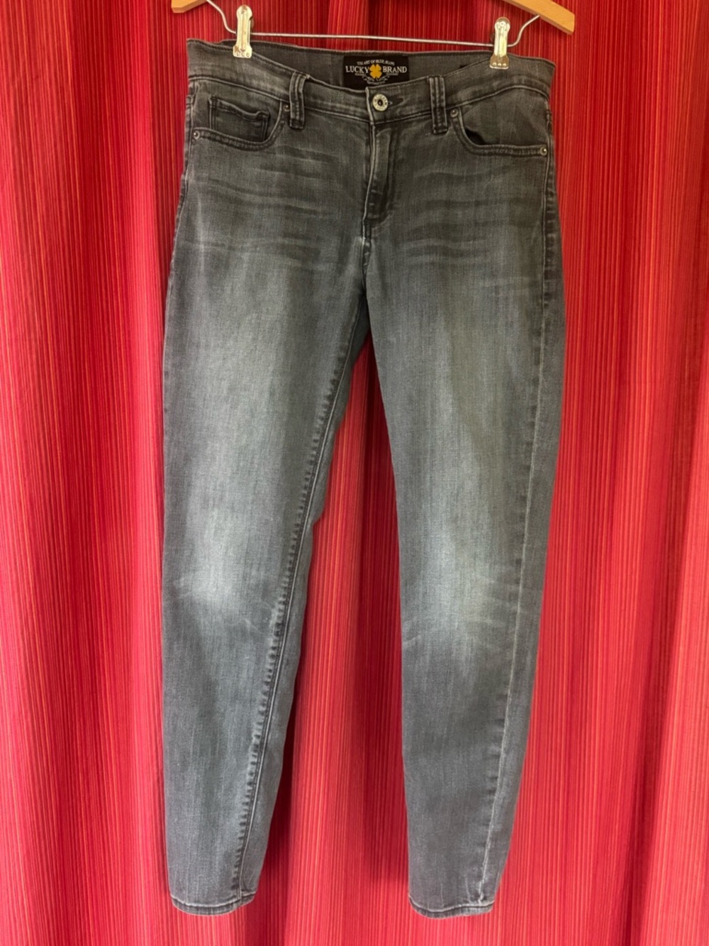 Lucky Brand Charcoal Brooke Skinny Jeans Size 4/27A petite